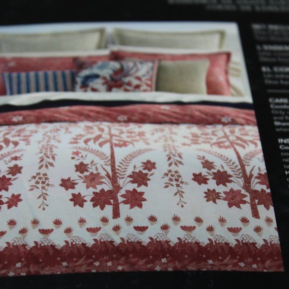 Ralph Lauren ISLA FLORAL PINK Full Queen SLUB COTTON COMFORTER + 2 SHAMS - Picture 2 of 7